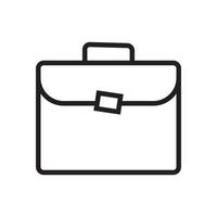 Symbol für männliche offizielle Tasche. Design-Vektorillustration der Geschäftstasche flache. vektor