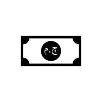 Arabisches Ägypten-Währungssymbol, ägyptisches Pfund, egp. Vektor-Illustration vektor
