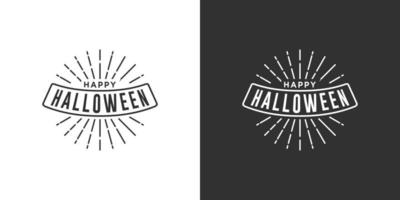 Happy Halloween-Vektor-Schriftzug. Feiertagsbeschriftung für Banner. Happy Halloween Poster, Grußkarte, Partyeinladung. vektor