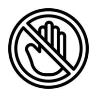 Stop-Schild-Icon-Design vektor