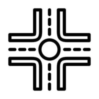 Crossroad-Icon-Design vektor