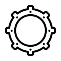 Zahnrad-Icon-Design vektor
