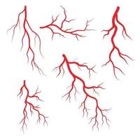 Symbolsatz für menschliche Venen und Arterien vektor