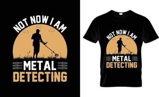 Metalldetektor-T-Shirt-Design, Metalldetektor-T-Shirt-Slogan und Bekleidungsdesign, Metalldetektor-Typografie, Metalldetektor-Vektor, Metalldetektor-Illustration vektor