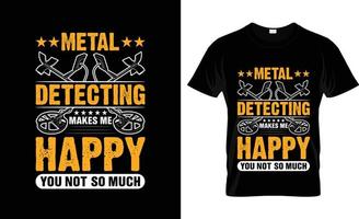 metall detektor t-shirt design, metall detektor t-shirt slogan och kläder design, metall detektor typografi, metall detektor vektor, metall detektor illustration vektor