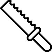 Brotmesser-Icon-Stil vektor