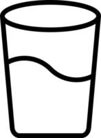 Wasserglas-Icon-Stil vektor