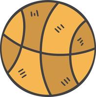 hand gezeichnete basketballillustration vektor