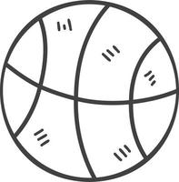 hand gezeichnete basketballillustration vektor