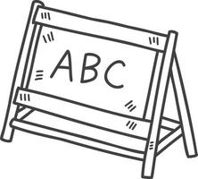 hand gezeichnete tafel für kinderillustration vektor