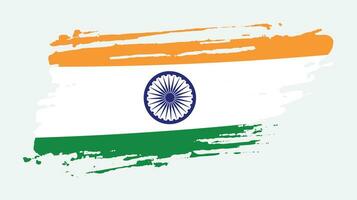 Indien Grunge Textur abstrakter Flaggenvektor vektor