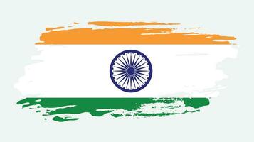 neue spritzer grunge textur indischer flaggenvektor vektor