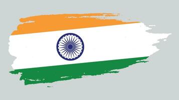 indisk urblekt grunge textur flagga vektor