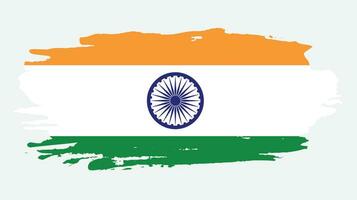 bunte Grunge-Textur Indien Vintage Flagge vektor