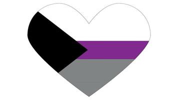 demisexuell flagga emblem grafisk element illustration mall design vektor