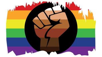 qtpoc, qpoc-lgbt-Flag. für Menschen, die nicht Kaukasier sind, bedeutet qtpoc schwarz, lateinamerikanisch, asiatisch, indigen vektor