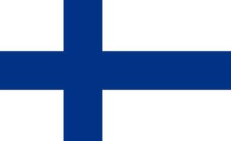 Flagge von Finn. symbol des unabhängigkeitstags, souvenir-fußballspiel, knopfsprache, symbol. vektor