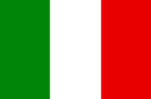 Flagge von Italien. symbol des unabhängigkeitstags, souvenir-fußballspiel, knopfsprache, symbol. vektor