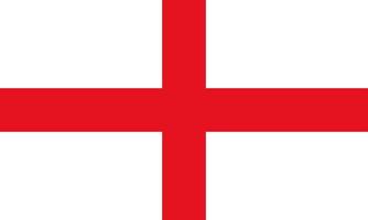 Flagge Englands. symbol des unabhängigkeitstags, souvenir-fußballspiel, knopfsprache, symbol. vektor
