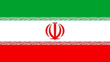 Flagge des Iran. symbol des unabhängigkeitstags, souvenir-fußballspiel, knopfsprache, symbol. vektor