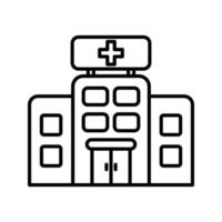 Krankenhaus-Vektor-Symbol vektor