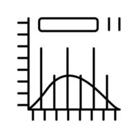 histogram vektor ikon