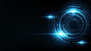 Vektor digitale Kommunikation Cyber-Cloud-Netzwerk-Vision. Technologie blauer heller Hintergrund.