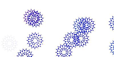 ljusblå vektor naturlig layout med blommor.