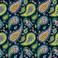 sömlös mönster tycka om en paisley design vektor