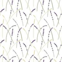 Lavendel- und Weizenmuster vektor