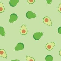 vektor sömlös mönster med avokado. tropisk bakgrund med exotisk frukt.