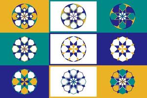 Nahtloses marokkanisches Muster. traditioneller islamischer arabischer hintergrund. die Dekoration der Moschee. ethnisches islamisches Muster. nahtloser vektorgeometrischer hintergrund im arabischen stil. vektor