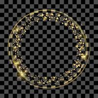 Goldener Ring aus Feenstaub vektor
