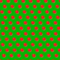 sömlös mönster i retro stil med punkt mönster.jul röd ballonger på en grön bakgrund. vektor