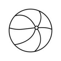 Abbildung des Symbols für die Wasserballlinie. Symbol im Zusammenhang mit Urlaub. einfaches Design editierbar vektor