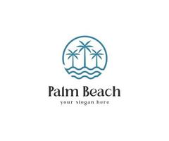 Palm Beach-Logo vektor