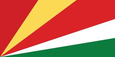 Nationalflagge der Seychellen vektor