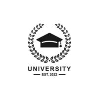 skola emblem logotyp design vektor illustration. utbildning logotyp. universitet logotyp