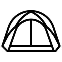 Zelte-Symbol. Campingzelt und Plane. Vektor-Illustration. vektor