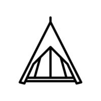 tält ikon. camping tält och presenning. vektor illustration.