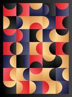 abstrakte geometrische Poster-Cover-Flyer-Designs. Vektor-Illustration vektor