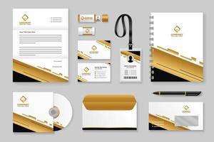 professionelle Business-Kit-Briefpapiervorlage vektor