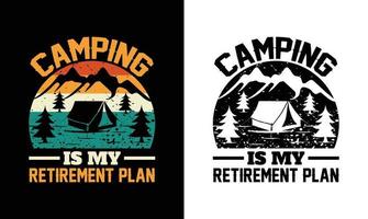 camping Citat t skjorta design, typografi vektor