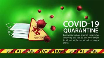 coronavirus fara banner mall vektor