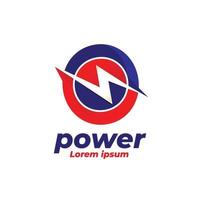 Design-Vorlage für das optimale Energie-Power-Strom-Logo vektor