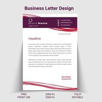 Design von Geschäftsbriefbögen Deckblattvorlage für Geschäftsbriefe vektor