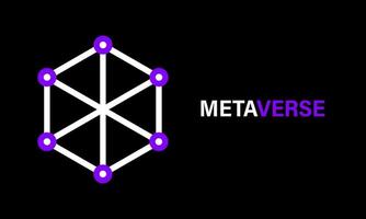 metavers baner. virtuell verklighet uppfattning vektor