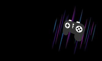 Videospiel-Banner. Cyber-Game-Poster auf rotem Hintergrund vektor