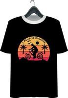 Fahrrad-T-Shirt-Design vektor