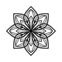 asiatisches Kreis-Mandala-Muster. kreisförmige Ornamente. Mandala mit rundem Muster. runde Hintergründe für Grußkarten, Einladungen, Tattoo-Vorlagen, Business-Stil, Karten oder anderes. Vektor-Illustration vektor